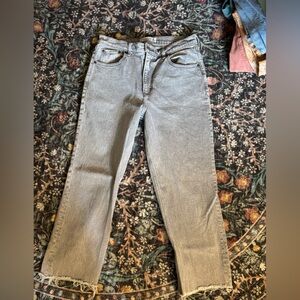 Abercrombie & Fitch Women's Gray Straight Leg Jeans